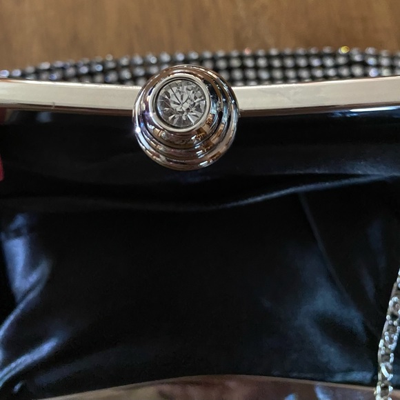 Chichitop Crystal rhinestones, clutch evening purse black - Picture 6 of 7